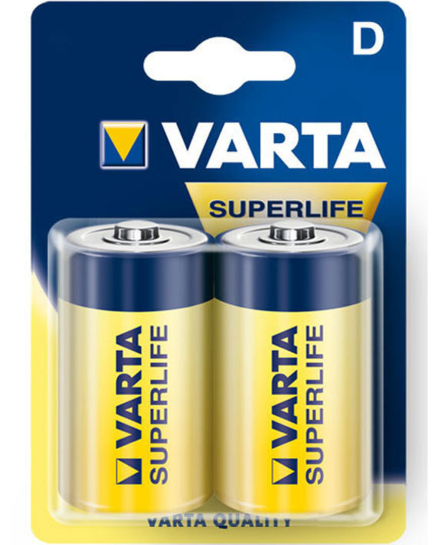 Varta Superlife D Size Heavy Duty 2 Pack image 0